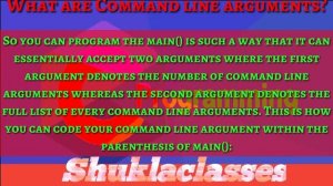 Command line Arguments||programming by shuklaclasses||Anubhav Shukla...c,c++,java, python other...