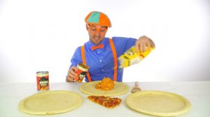 Funny Fun Pizza Song by Blippi | Foods for Kids