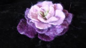 Цветы из шерсти. Мокрое и сухое валяние.