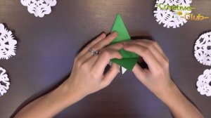 ЕЛКА из бумаги ⁄ Без клея ⁄ Новогодние ОРИГАМИ