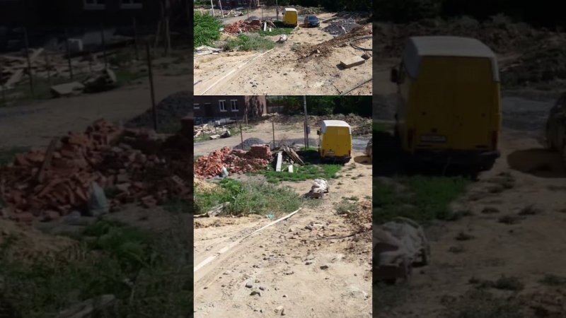 Шайтан тележка, подъём сыпучих к месту замеса #домснуля #бетон #заливкабетона