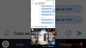 что будет если написать сова никогда не спит!?!?;