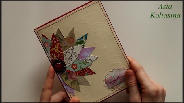 Открытки своими руками. Три простых открытки из обрезков. смотреть онлайн