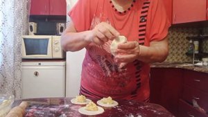 Вареники с картошкой и луком.