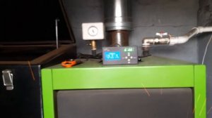 Работа котла ВСКЗ GREEN 32 на Штыбе