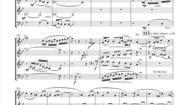 Saxophone Sonnet for Saxophone Quartet (SATB) смотреть онлайн