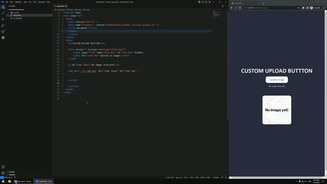 Cool Custom Upload Button with HTML, CSS, JavaScript