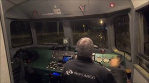 Ночная поездка в кабине машиниста электровоза