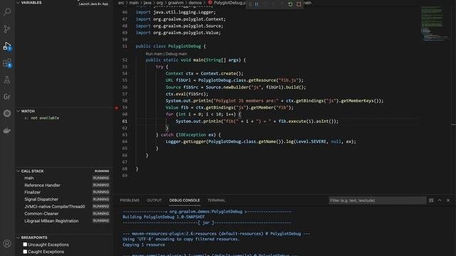 Debugging Polyglot Applications On GraalVM In VS Code