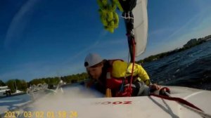 Парусный спорт . Тренировка на яхте zoom8