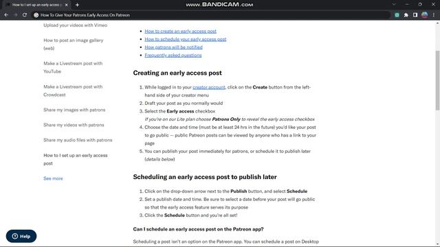 How To Give Your Patrons Early Access On Patreon (2023)