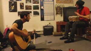 Bongo guitar jam session