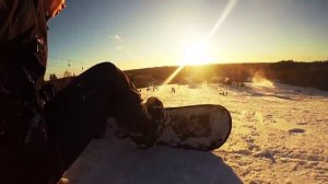 Первый раз: сноуборд (First time snowboarding)