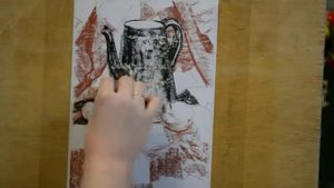 Рисуем натюрморт с неоднородной драпировкой