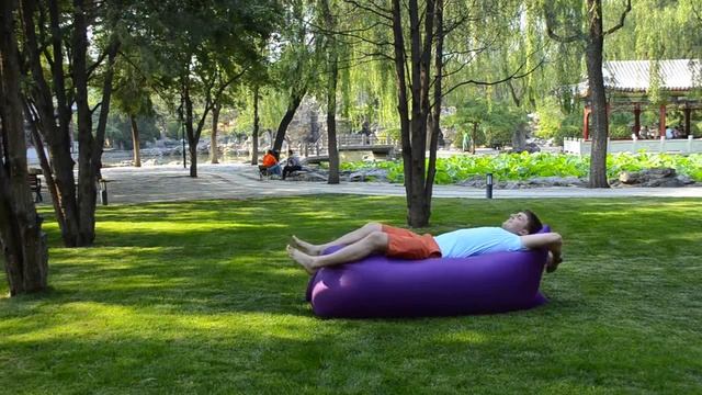 Надувной диван Lamzac. Демонстрация и обзор смотреть онлайн