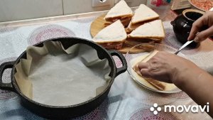 Очень быстрый пирог из тостерного хлеба.