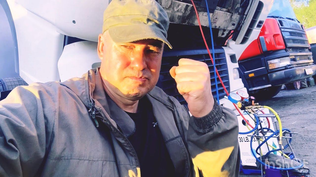 Мужики заводят DAF вот это звук мотора ! смотреть онлайн