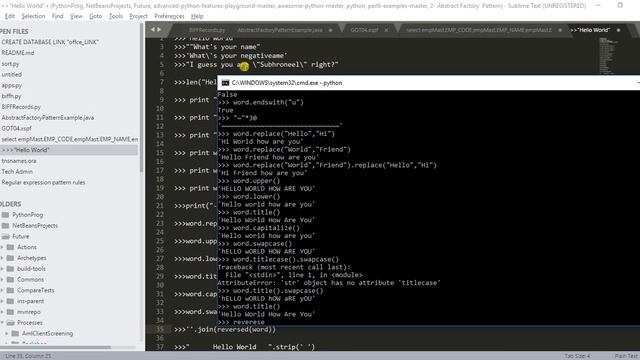 Working with Strings in Python