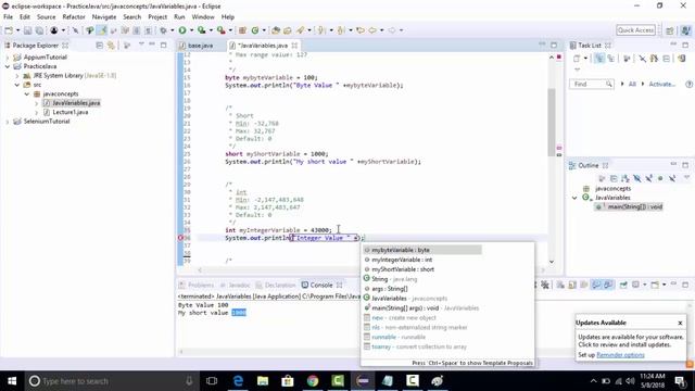 Java Variables and Data Types:  Java Tutorial for Beginners in 2020 (Practical Examples)