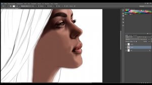 Рисуем реалистичный портрет на графическом планшете/Draw a realistic portrait on a graphics tablet