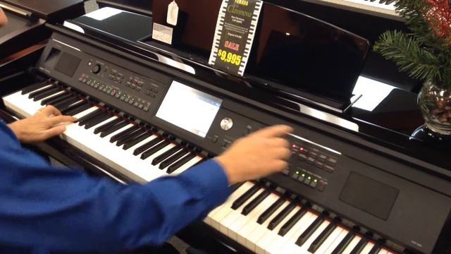 Switching voices on Yamaha Clavinova CVP-609