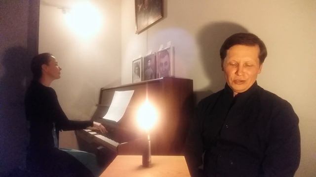 В землянке. К. Листов, А. Сурков. Виталий Осипов, Полина Осипова.