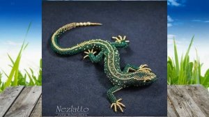 Брошки из бисера - для вдохновения. Ящерицы. Часть 1