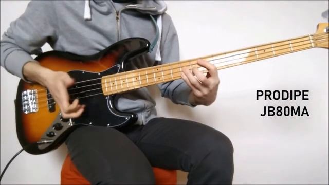 PRODIPE JB80MA - Basso elettrico stile Jazz - Funky Bass смотреть онлайн