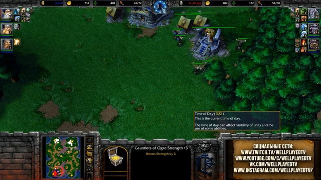 ТАНКИ ЭТО СУПЕРКОМБО ПРОТИВ HAPPY: Hawk vs Happy Warcraft 3 The Frozen Throne Cast#19