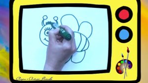 Как нарисовать пчёлку. Оживающие рисунки / How to draw a bee
