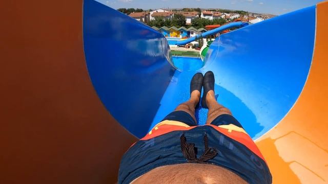 Water Slides at Trend Aqua Park in Tekirdağ, Türkiye смотреть онлайн