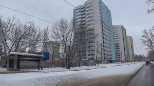 ЖК "Циолковский". Строительство домов завершено // Объезд вокруг квартала // Март 2023