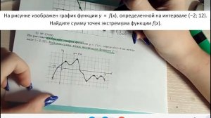 На рисунке изображен график функции y = f(x), определенной на интервале (−2; 12). Найдите сумму