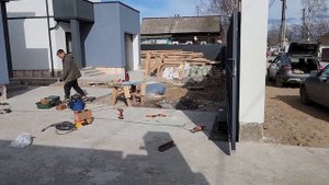 УСТАНОВИЛИ АВТОМАТИКУ ДАМАСТ НА ОТКАТНЫЕ ВОРОТА ДАМАСТ DMSL 1000 ГАРАЖНЫЕ ВОРОТА ДАМАСТ DD800