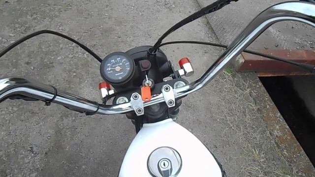 Мотоцикл minibike дорожный Suzuki GS50 рама NA41A питбайк спортивный мини-байк пробег 8 000 км белый