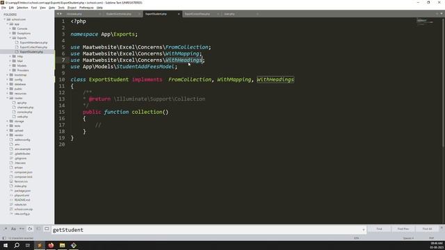 #119- Export Excel Student List in Laravel | School Management System in Laravel 10 смотреть онлайн