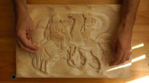 Резное панно из дерева своими руками. Резьба по дереву. Рельефное панно