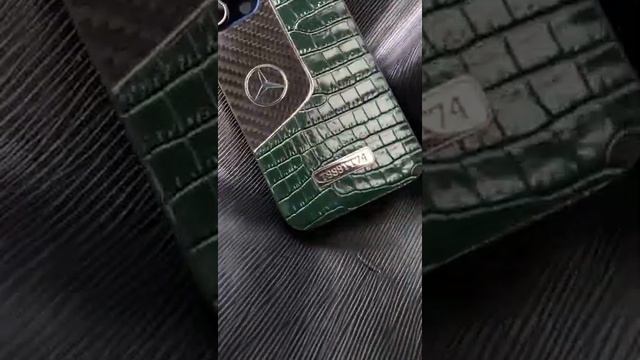 Эксклюзивный чехол ручной работы с логотипом Mercedes Mobcase 1709 для iPhone 13 Pro