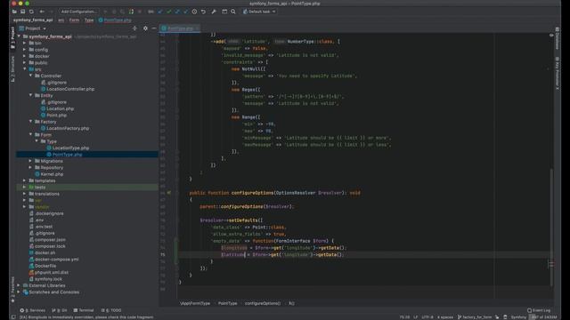 How to use object factories with Symfony Forms in CRUD API service