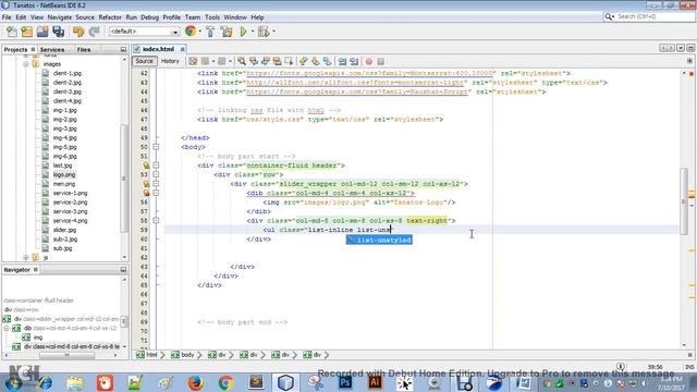 Creating Header Section with Logo and Menu Bar in Bootstrap смотреть онлайн