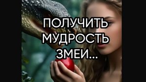 ПОЛУЧИТЬ МУДРОСТЬ ЗМЕИ...ДЛЯ ВСЕХ...