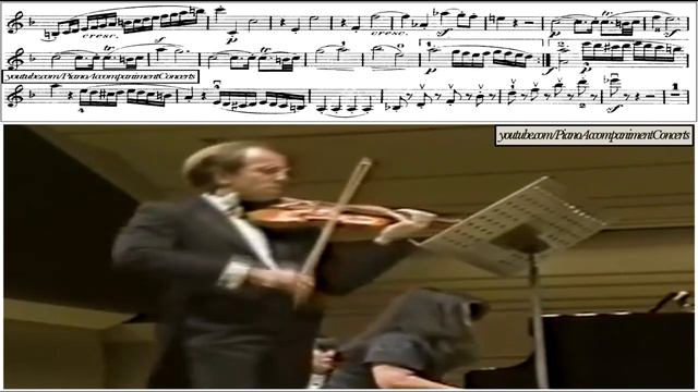 Gidon Kremer Beethoven Violín Sonata no.  5   Sheet Music HD Piano Accompaniment