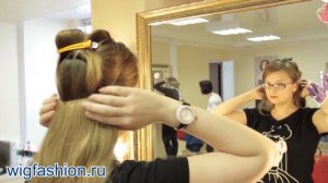 Накладные волосы на леске