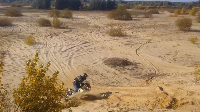 Мотопокатушки.  Катаем песок на Honda Africa Twin, Transalp, SL 230.