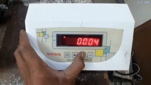 Satwik 500Kg Electronic Weighing Scale Calibration Process Software