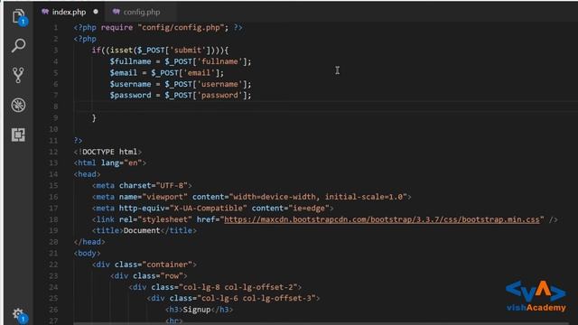 Insert Data Into Database | PHP CRUD Operations tutorials in HIndi Urdu | vishAcademy