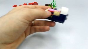 Большая АКУЛА из Лего. Пошаговая сборка. ENG SUB