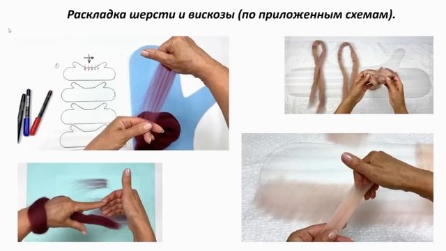 Шерстиваль. Наталья Смольянинова Красим валяные варежки красителями ДРОП