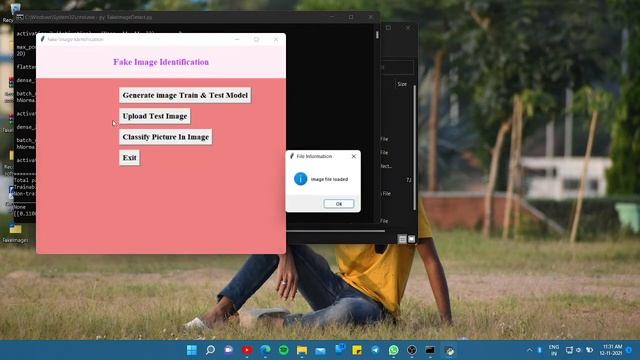 Final Year Project for CSE || Computer Science 2021 || fake image detection || Python Project