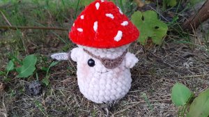 Мухомор бандит/Вяжем вместе/ЯРМАРОЧНЫЕ ИГРУШКИ